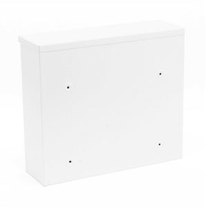 Cassetta postale di design da parete con chiavi 36 x 32 x 11,5 cm bianco 16_0000104