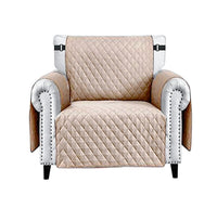 Copri Poltrona Impermeabile Tasche Laterali Proteggi Poltrona Antimacchia Antiscivolo 1 Posto Beige