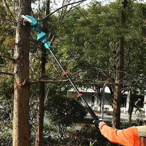 KIT POTATURA MINI MOTOSEGA 6" FORBICE CESOIA A BATTERIA 48V CON ASTA TELESCOPICA