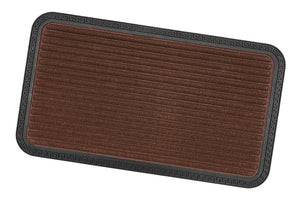 Zerbino Ingresso Antiscivolo Robusto Assorbente Tappeto Gommato Asciugapassi Marrone 25x60 cm