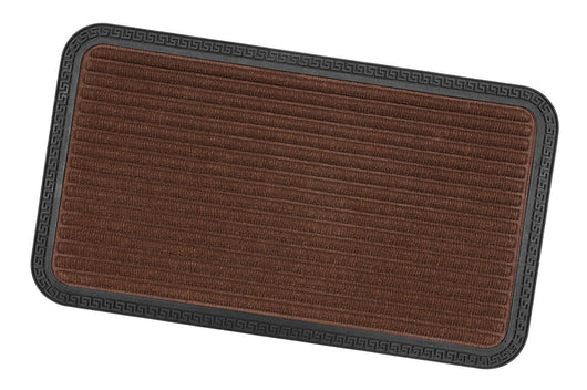 Zerbino Ingresso Antiscivolo Robusto Assorbente Tappeto Gommato Asciugapassi Marrone 25x60 cm