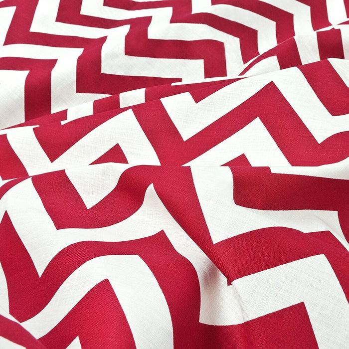 Tessuto Stoffa A Righe Zig Zag Cotone Cucito Rivestimento Fai Da Te Fodera Cuscini Divani 2,8x10 Mt