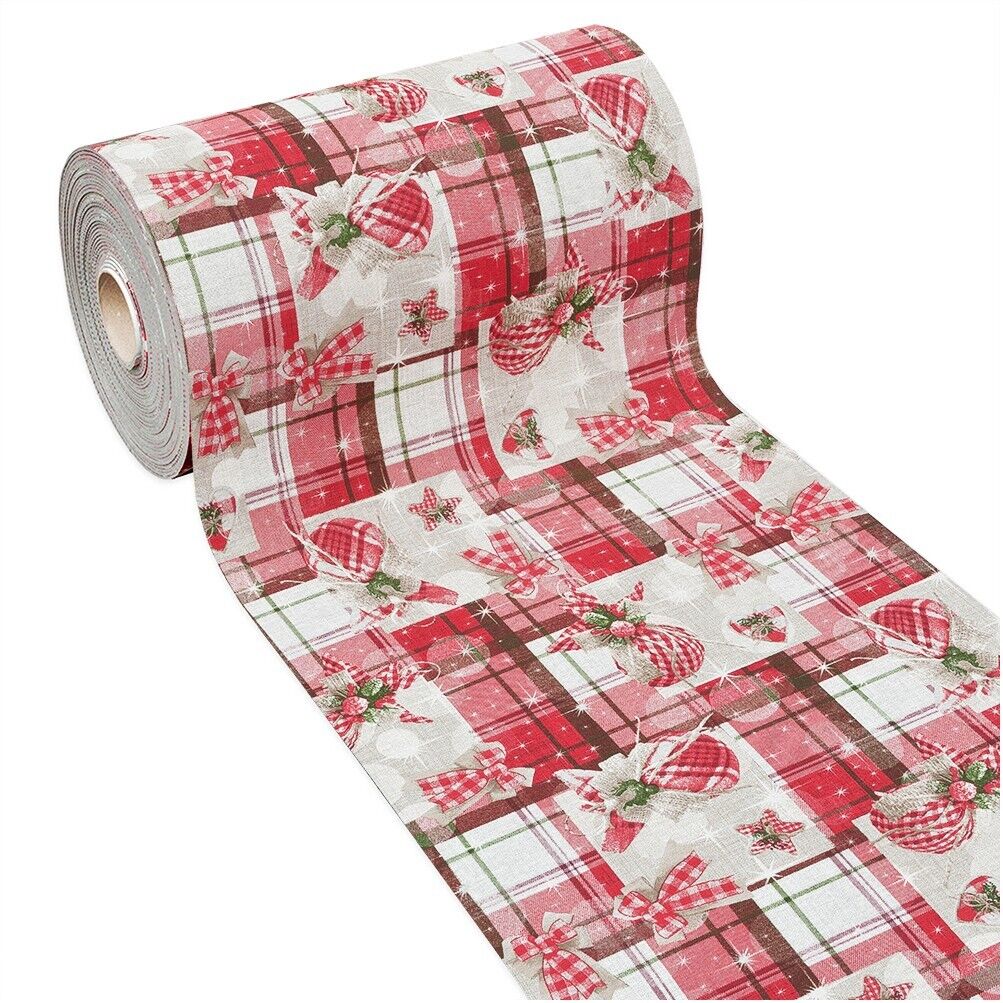 Tappeto Cucina Natale Natalizio 52x280 cm Antiscivolo Passatoia Addobbi Festa Fantasia D