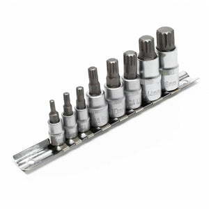 Set chiavi a bussola XZN denti multipli 8 pezzi Kit chiavi a bussola M4-M16 16_0002591