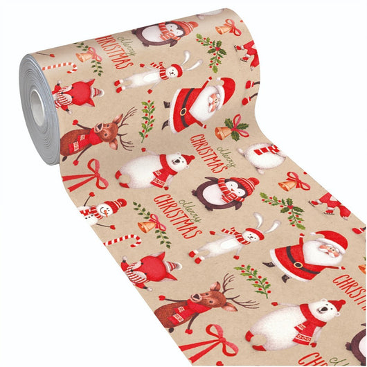 Tappeto Cucina Natale Pvc Antimacchia 51x190 cm Personaggi Natalizi Passatoia Natalizia Antiscivolo Lavabile