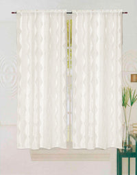 Tende Finestre Porte Interno Elegante Chic Tessuto Strass Brillantini Coppia 2 pz Beige 60x240 Cm