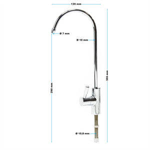 Rubinetto dell'acqua del bagno della cucina ad osmosi inversa 1/4 pollici 6,35 mm 16_0001779
