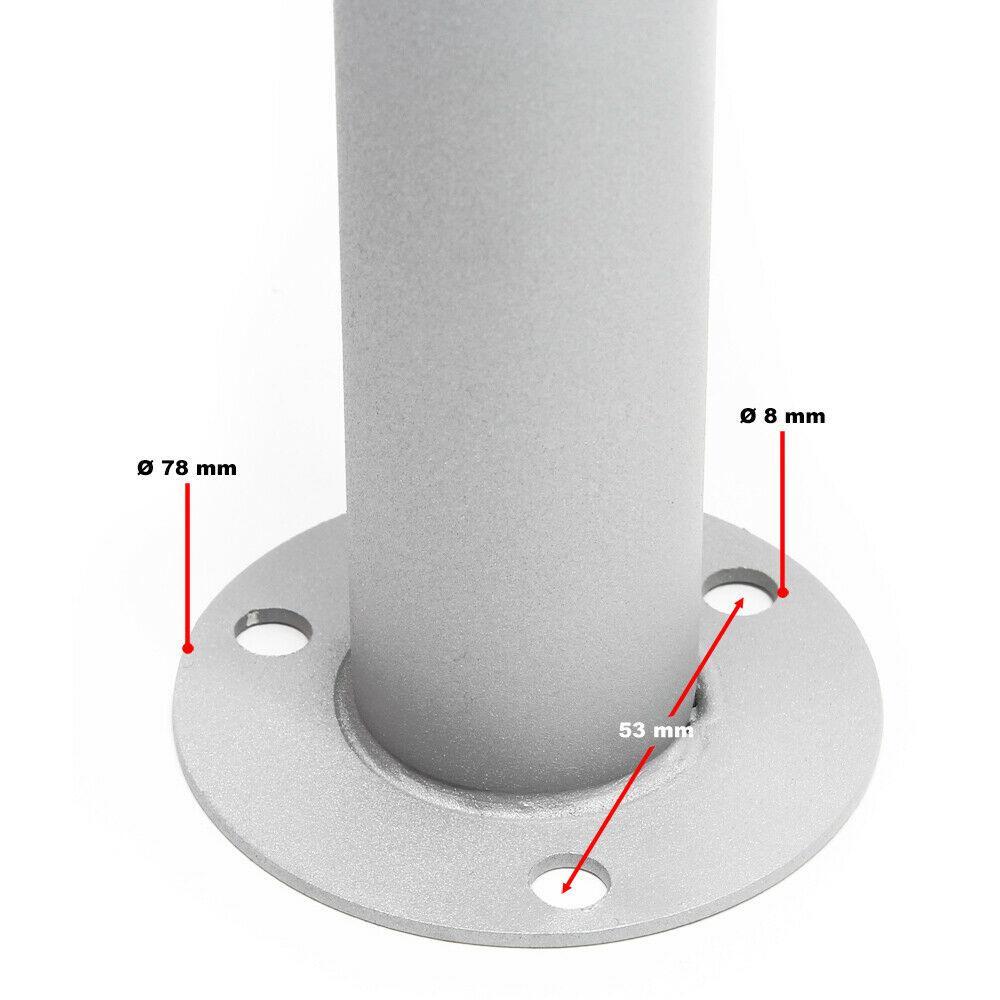 Blocco di 10 cassette postali su piedi con ingressi argentati mail 16_0000141