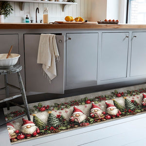 Tappeto Cucina Natale Pvc 51x230 cm Antimacchia Passatoia Antiscivolo Antisfilo Lavabile Dis_NC