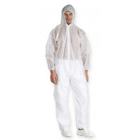 12 TUTE MONOUSO DA LAVORO MONOUSO CAMICE POLSINI TUTA ZIP CAPPUCCIO PROTEZIONE