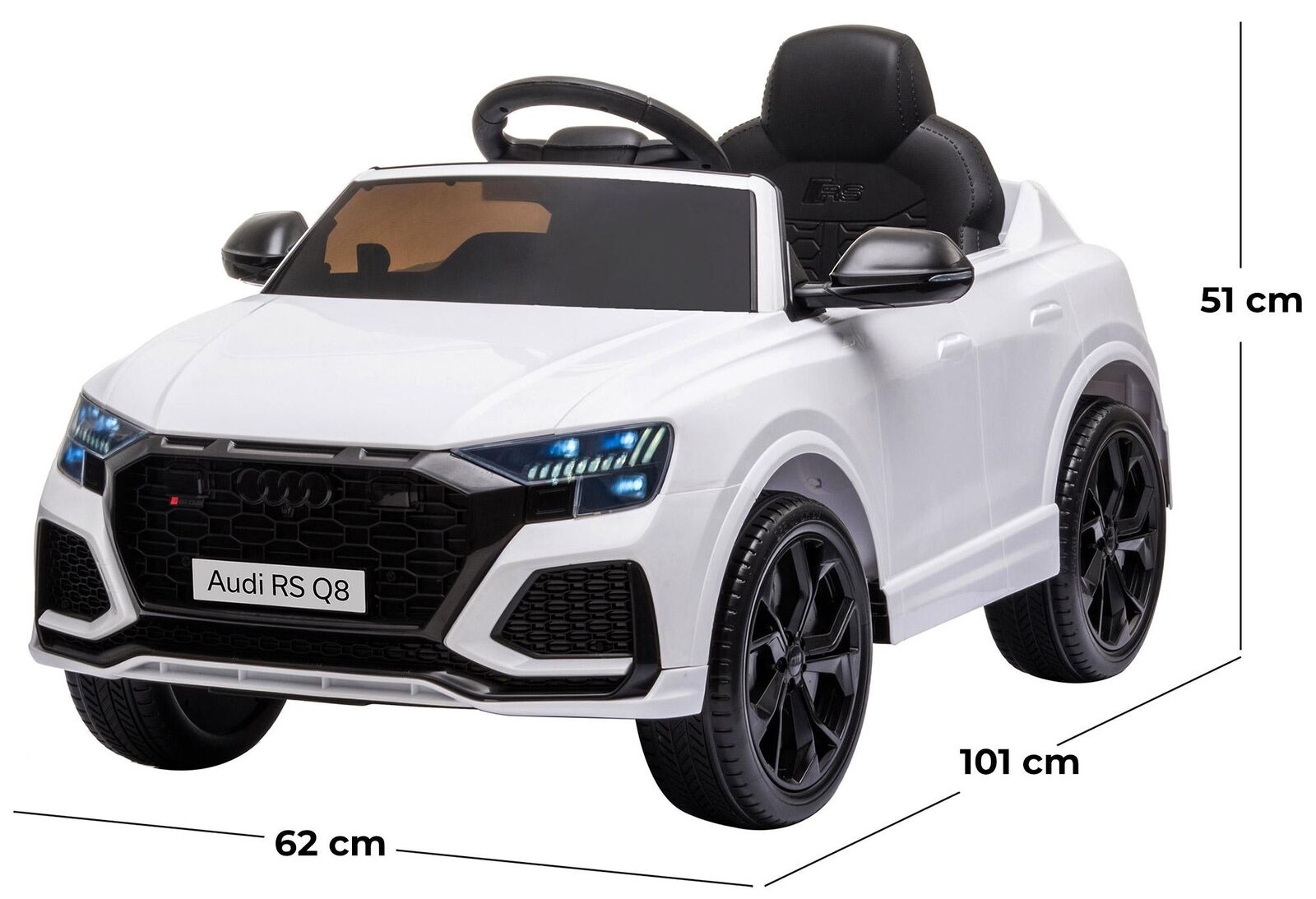 Auto Elettrica per Bambini Audi SQ8 12V-Bianco