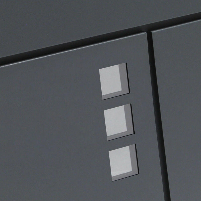 Cassetta postale di design portariviste per giornali in acciaio zincato antracite 16_0000100