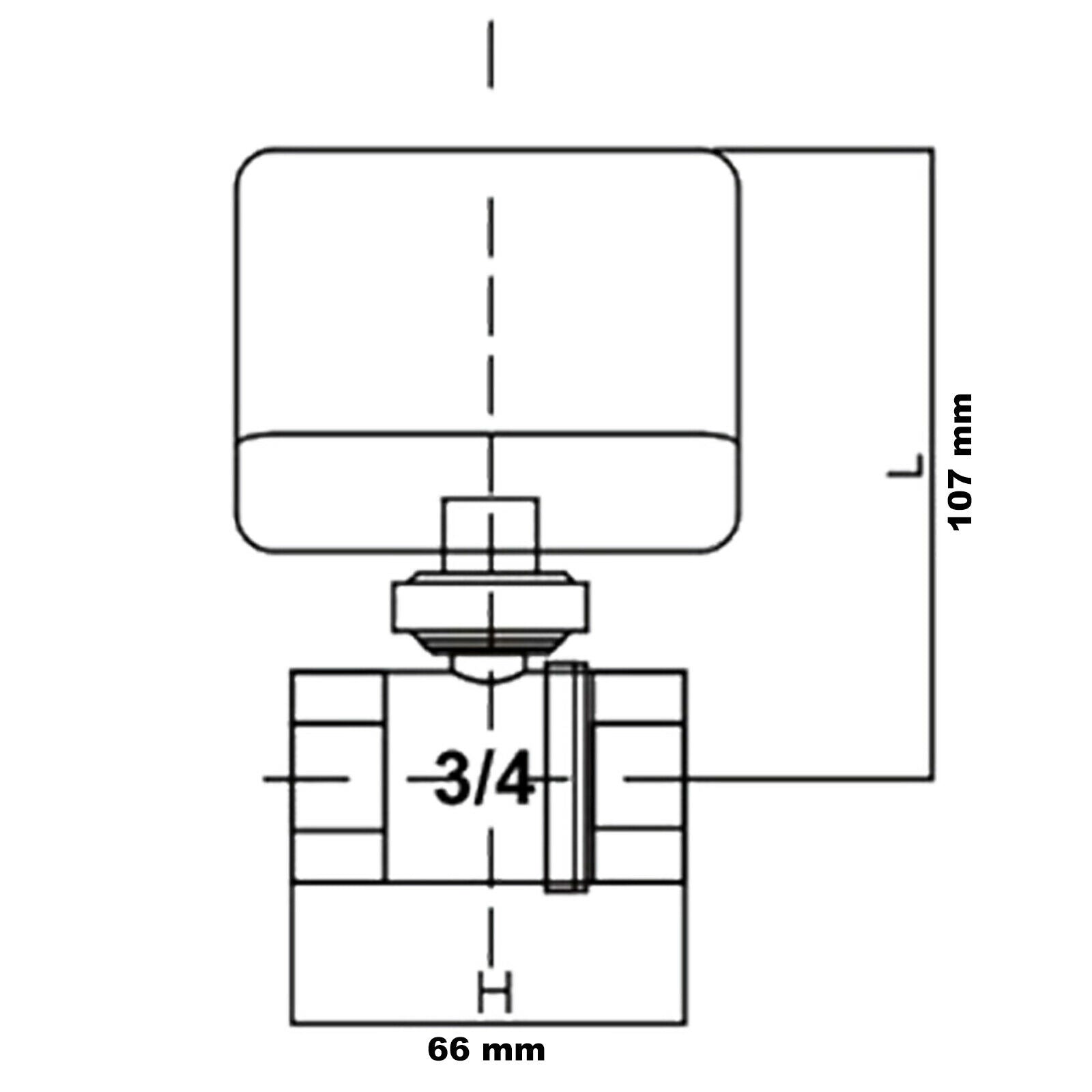 Valvola motorizzata a 3 vie elettrovalvola motorizzata di zona DN20 26,9 mm (3/4