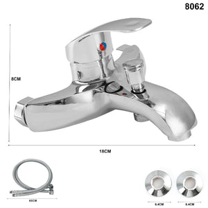 RUBINETTO MISCELATORE CROMATO CASA BAGNO VASCA COMPLETO DI KIT MONTAGGIO JH-8062