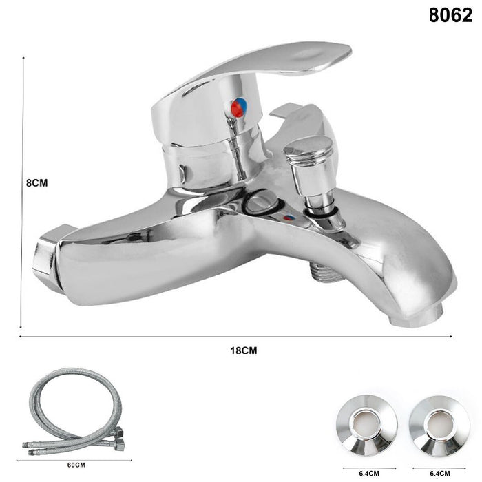 RUBINETTO MISCELATORE CROMATO CASA BAGNO VASCA COMPLETO DI KIT MONTAGGIO JH-8062