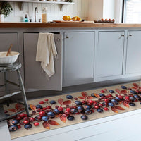 Tappeto Cucina Pvc Antimacchia 51x400 Cm Passatoia Mirtilli Antiscivolo Antisfilo