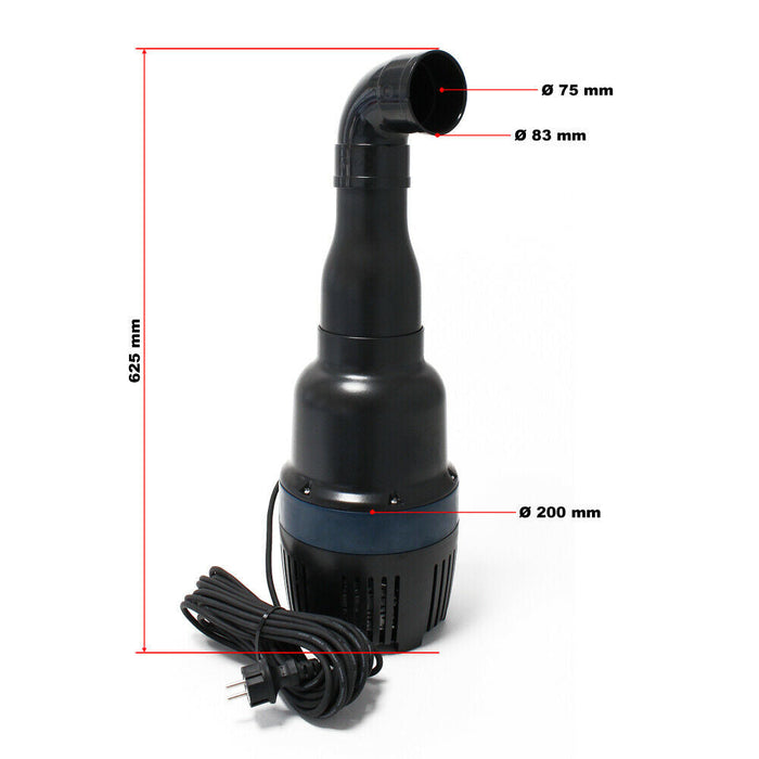 Pompa per laghetto filtro filtrazione corso d'acqua acquario ecologico piccolo laghetto ecologico ad alta efficienza 22000 l/h 95 watt 16_0002096