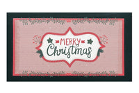 Zerbino Natalizio Gomma Sostenibile 40x70 Cm Asciugapassi Natale Ingresso Antiscivolo Dis.E