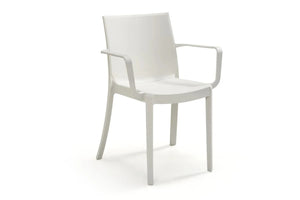 sedia in polipropilene victoria bianca