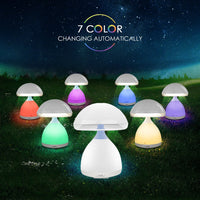 LAMPADA LED RGB A FUNGO COLORI CROMOTERAPIA TAVOLO COMODINO 7 COLORI SENZA FILI