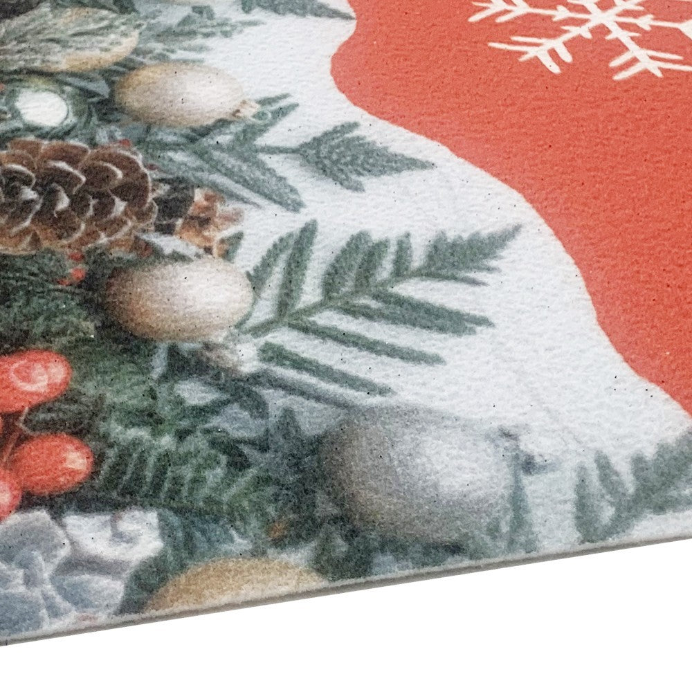 Passatoia Natalizia Tappeto Corsia Ingresso Natale Marciapiede Interno Esterno 100x5000 Cm (F)