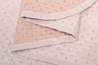 Trapunta Double Face SINGOLA 150x255 cm Coperta Morbida Copriletto Tinta Unita Rosa