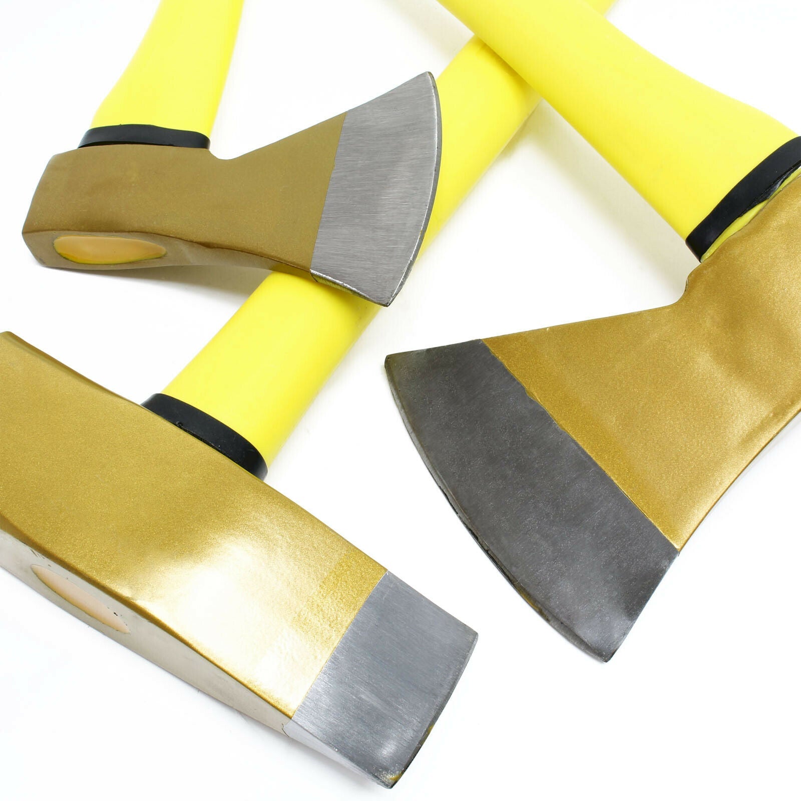 Set di 3 asce composto da un'ascia da spacco e un martello da spacco giallo e nero 16_0002715