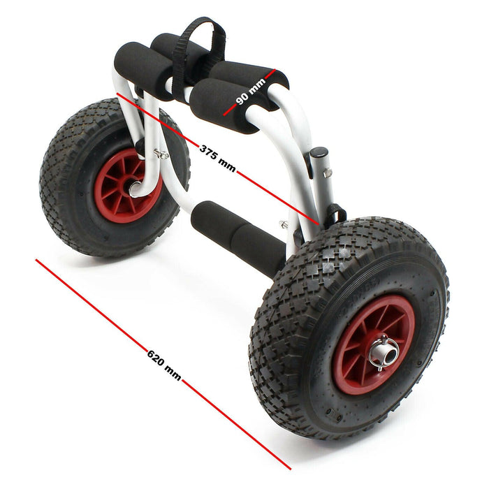 Carrello da trasporto pieghevole in alluminio 45 kg accessori barca canoa kayak surf 16_0002571