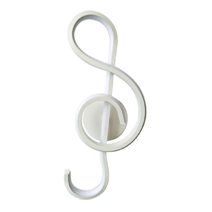 APPLIQUE LAMPADA INTERNO MODERNA PARETE MURO NOTE MUSICALI 14W LUCE NATURALE 90