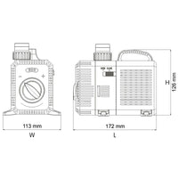 Pompa dell'acqua per laghetto filtrazione filtro eco corso d'acqua 3000 litri all'ora 20 watt koi 16_0002046