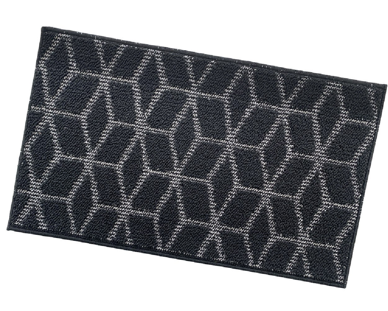 Zerbino Ingresso Interno Esterno Tessuto 3D Antiscivolo Tappeto Casa Assorbente Moderno Nero
