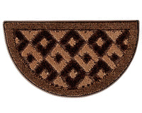 Zerbino Ingresso Semiluna Asciugapassi Assorbente Antiscivolo Morbido Made In Italy Marrone