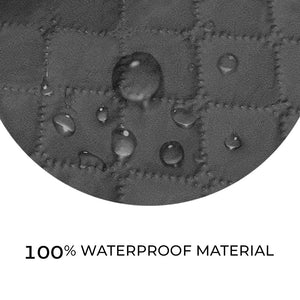 Copridivano Impermeabile Tasche Laterali Proteggi Divano Antimacchia Antiscivolo 2 Posti Antracite