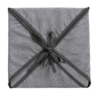 Set 6 Cuscini Sedia Cotone Con Alette Lavabili Morbidi Universali Moderni Coprisedia Maculati Grigio