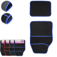 SET 4 TAPPETINI UNIVERSALI MOQUETTE AUTO ANTERIORE POSTERIORE COLORI VARI 02442