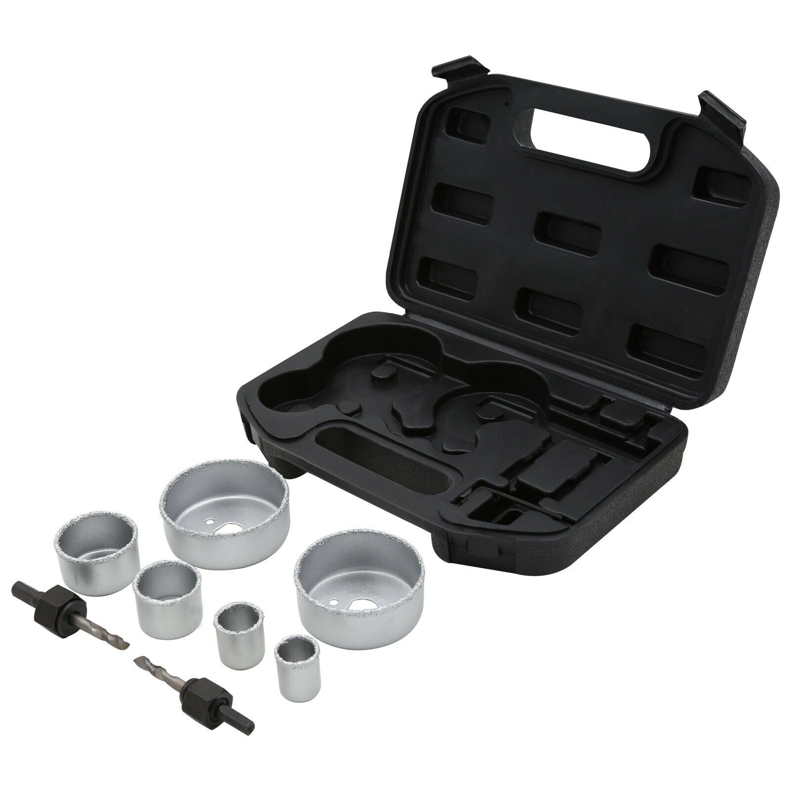 Set di seghe a tazza Set di 9 utensili per trapano Punta per foratura di piastrelle 16_0002596