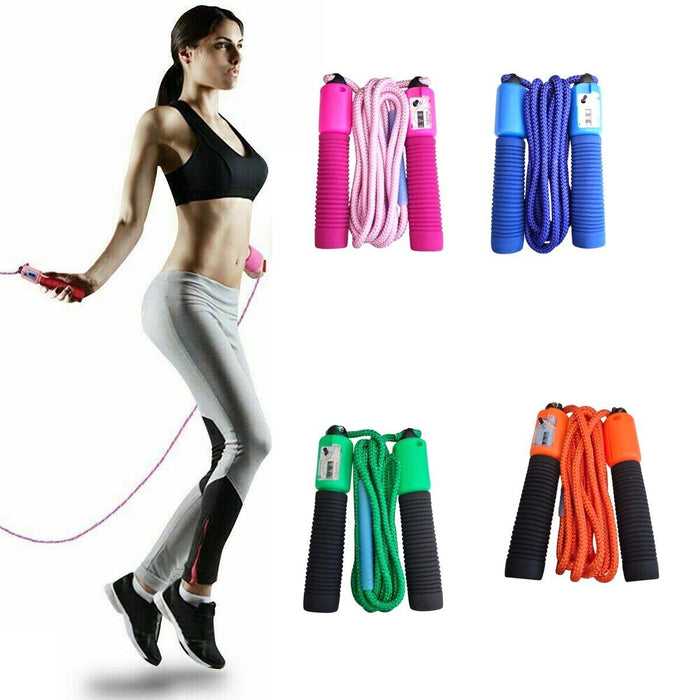 CORDA PER SALTARE CALORIE CONTA CORDA SALTO TIMER CONTA SALTI ELASTICA SPORT