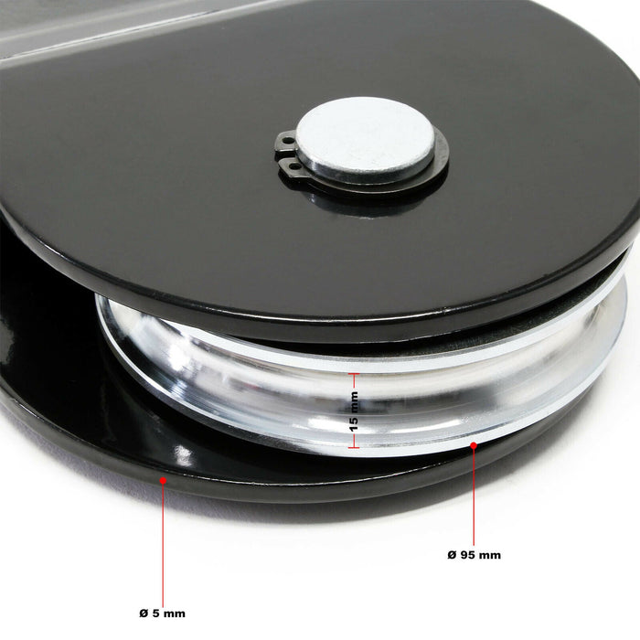 Puleggia di apertura 8 ton bozzello guida cavo verricello foerstier 16_0000594