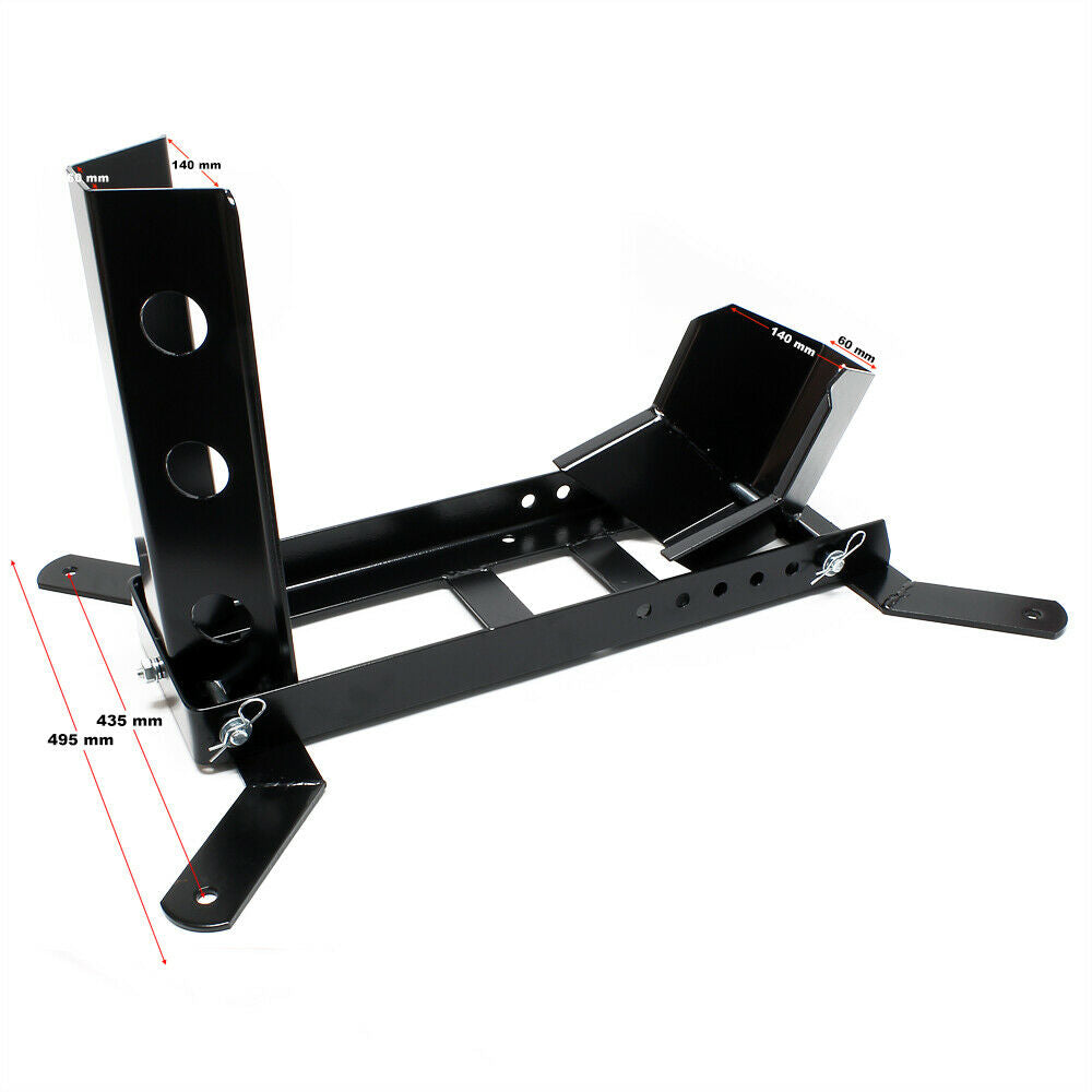 Supporto ruota moto blocca ruota cavalletto regolabile fino a 450 kg cavalletto moto nero 16_0002929