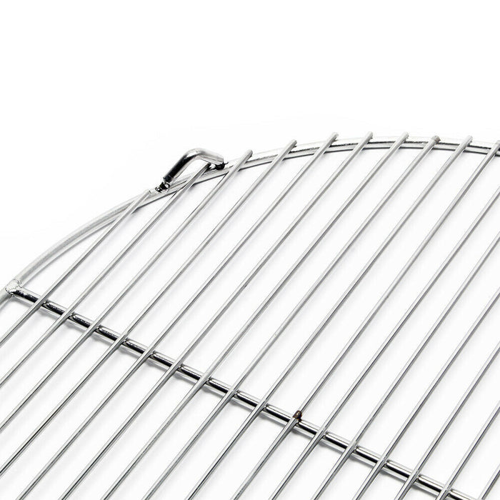 Griglia tonda in acciaio inox 55 cm barbecue a carbonella/gas/girevole 16_0001851