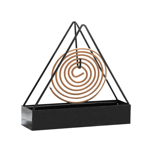 PORTA ZAMPIRONE NERO METALLO INTERNO ESTERNO SUPPORTO SPIRALE ANTIZANZARE