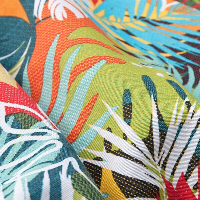 Telo Arredo Multiuso Foglie Tropicali Copridivano Casa Cotone Copriletto Coperta Picnic - 260X280 Cm