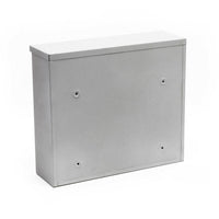 Cassetta postale di design da parete in acciaio zincato argento 16_0000076