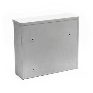 Cassetta postale di design da parete in acciaio zincato argento 16_0000076