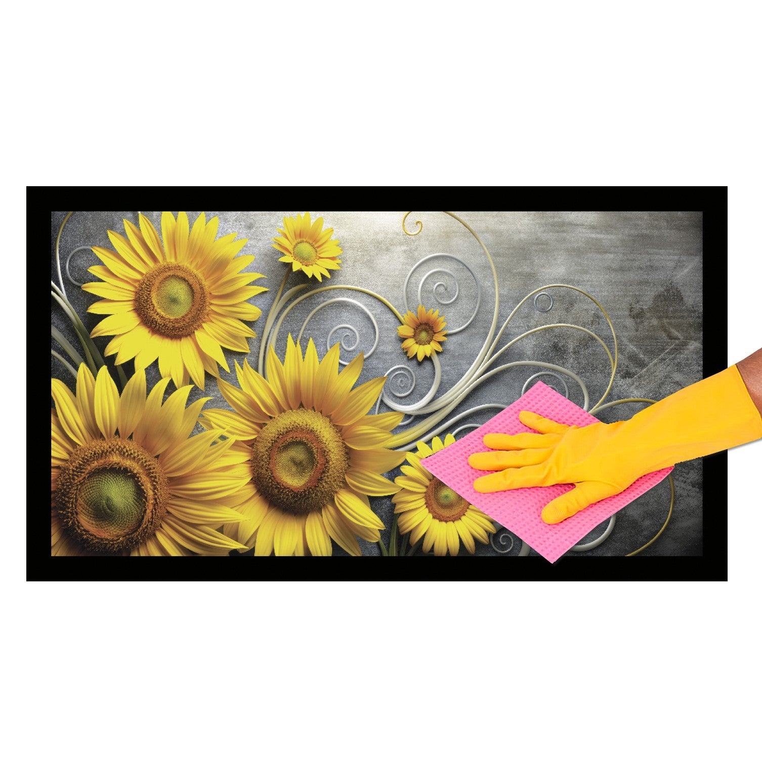 Zerbino Gomma Sostenibile 40X70 Antiscivolo Ingresso Interno Esterno Moderno Dis.R