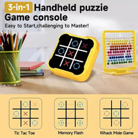 GIOCO TRIS ELETTRONICO INTERATTIVO LED MODERNO PORTATILE ADULTI E BAMBINI PUZZLE