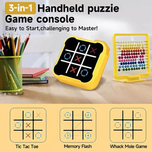 GIOCO TRIS ELETTRONICO INTERATTIVO LED MODERNO PORTATILE ADULTI E BAMBINI PUZZLE