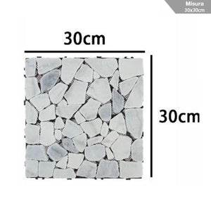 PIASTRELLA GIARDINO ESTERNO MARMO PIETRE PAVIMENTO ANTISCIVOLO INCASTRO 73558