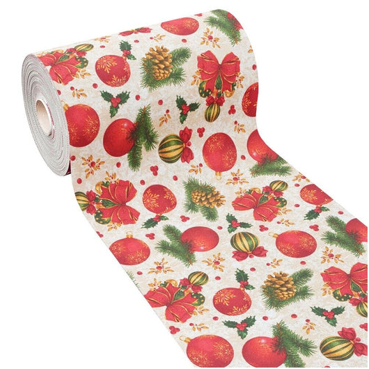 Tappeto Cucina Natale Natalizio 52x400 cm Antiscivolo Passatoia Addobbi Festa Fantasia A