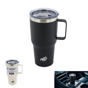 BOTTIGLIA TERMICA 900ML ACCIAIO MANICO TAZZA VIAGGIO AUTO CALDO FREDDO 90067